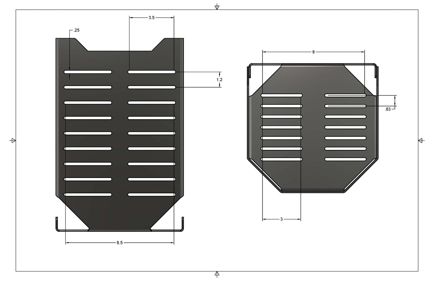 10LB (11LB/2.5 GAL) Propane Tank Holder - Standard Version