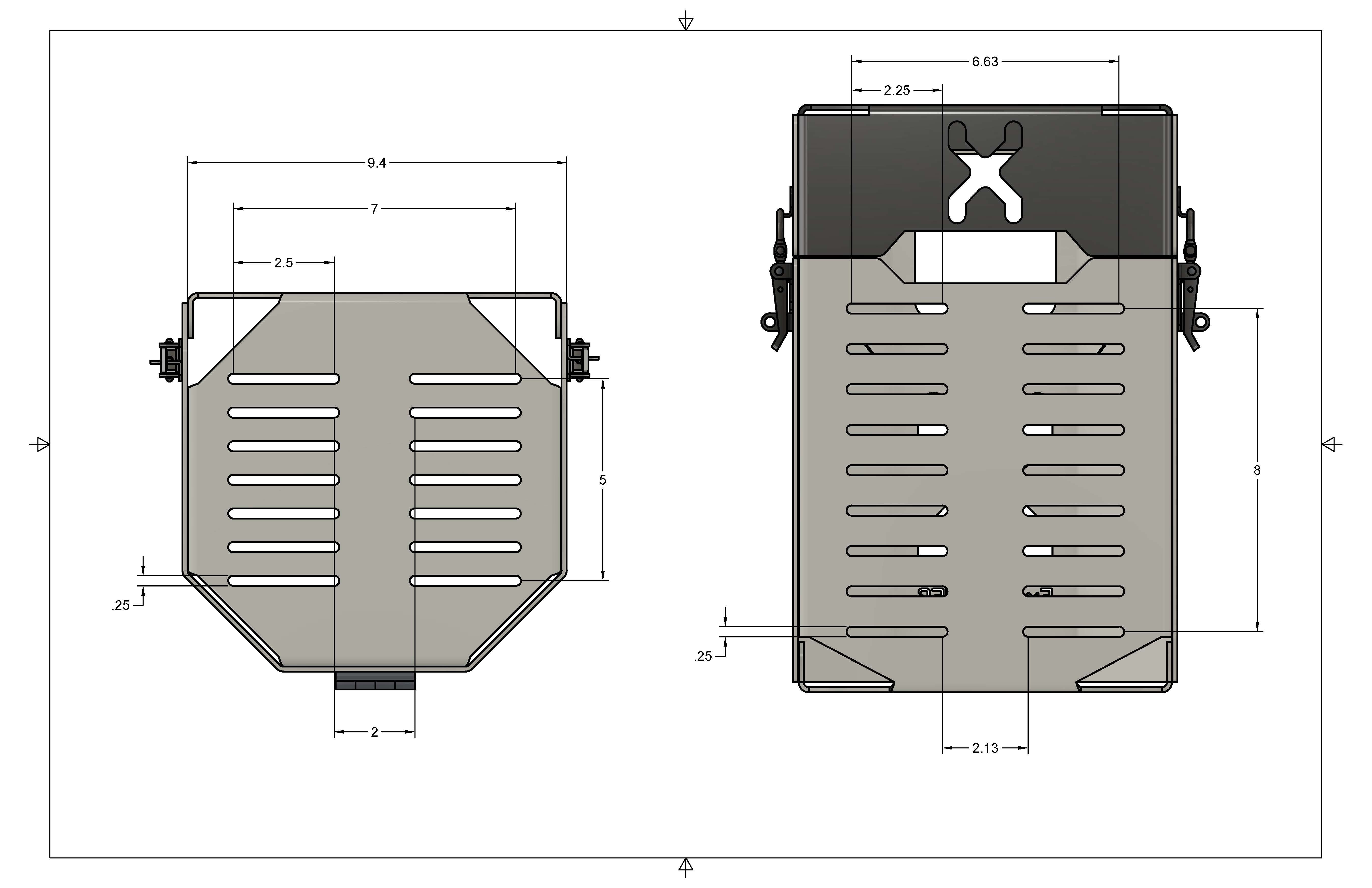 Exodus MFG - 5LB. (1 Gal.) Propane Tank Holder - Deluxe Version