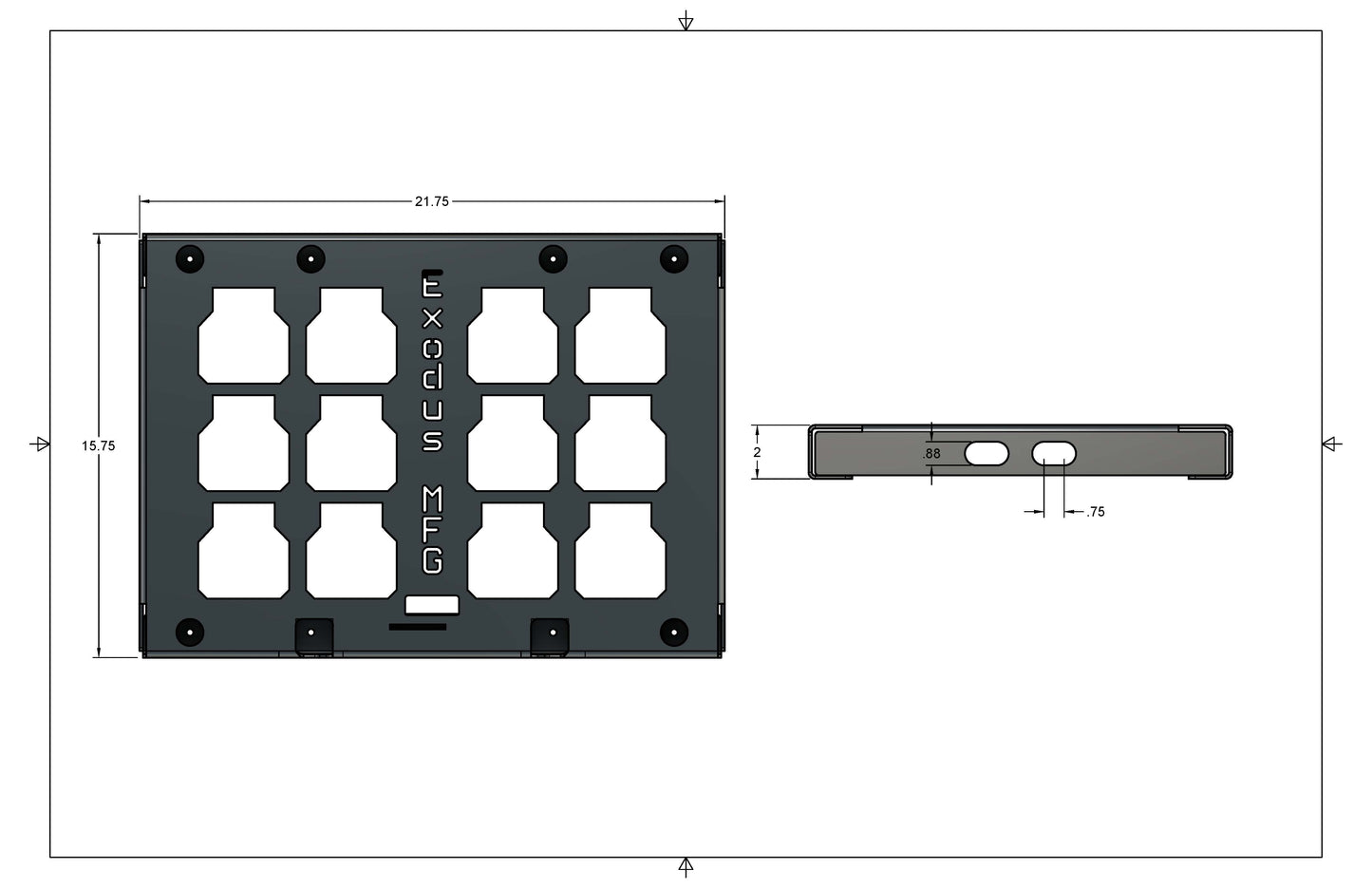 Milwaukee Packout Mounting Plate - Combination Lock